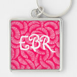 Ginger Red Japanese Tropical Fans Keychain