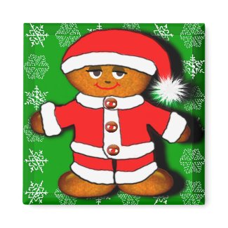 ginger santa magnet