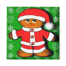 ginger santa magnets