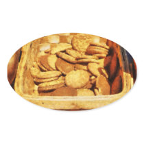 Ginger Snap Cookies in Basket Stickers