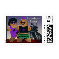 Gingerbread Bikers postage