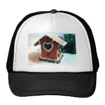 Gingerbread Birdhouse Trucker Hats