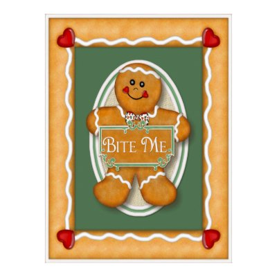 Gingerbread  Bite Me Poster by Spice