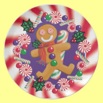 GINGERBREAD-CANDY PLATE plates