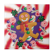 GINGERBREAD-CANDY TILE tiles