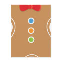 Gingerbread Card postcards