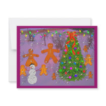 Gingerbread Christmas invitations by orsobear Gingerbread Christmas invitations