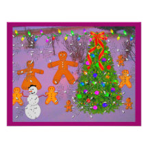 Gingerbread Christmas Invitation