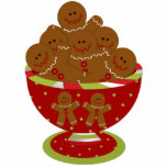 Gingerbread Christmas Tree Ornament Photo Cutout