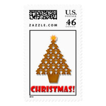 Gingerbread Christmas Tree Stamps