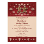 Gingerbread Christmas Wedding Invitation
