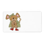 gingerbread cookie mouse custom shipping labels