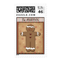 Gingerbread Cookie Postage Stamp