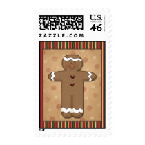 Gingerbread Cookie Postage Stamp