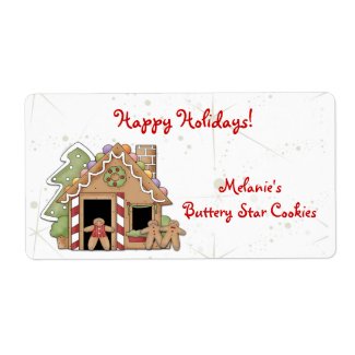 Gingerbread Cookies Label label