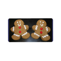 Gingerbread cookies labels