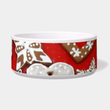 Gingerbread Cookies Pet Bowl