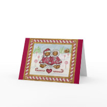 Gingerbread couple card