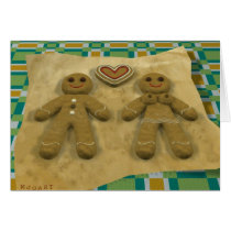 Gingerbread couple cards