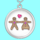 "Gingerbread couple in love" Necklace necklaces