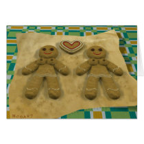Gingerbread couple - lesbian cards