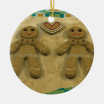 Gingerbread couple - lesbian ornaments