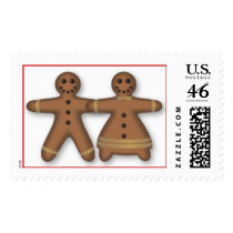 Gingerbread Couple postage