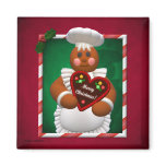 Gingerbread Family: Bakery Girl magnets