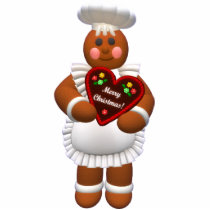 Gingerbread Family: Bakery Girl Acrylic Cut Out