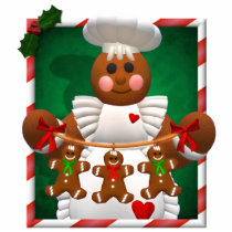 Gingerbread Family: Bakery Girl Cut Outs