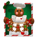 Gingerbread Family: Bakery Girl Cut Outs