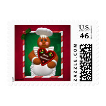 Gingerbread Family: Bakery Girl Postage