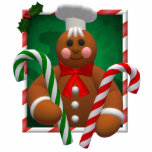 Gingerbread Family: Candy Boy Photo Cut Out