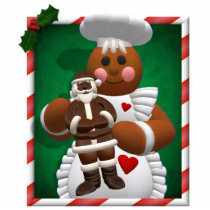 Gingerbread Family: Chocolate Girl Acrylic Cut Outs
