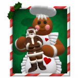 Gingerbread Family: Chocolate Girl Acrylic Cut Outs