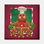 Gingerbread Family: Funny Baker magnets