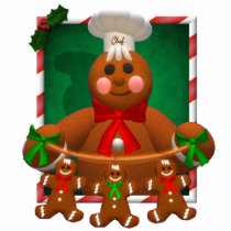 Gingerbread Family: Funny Baker Photo Sculptures