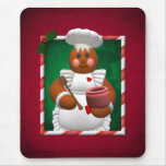Gingerbread Family: Little Bakery Girl Mouse Pad