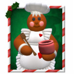 Gingerbread Family: Little Bakery Girl Photo Cut Outs