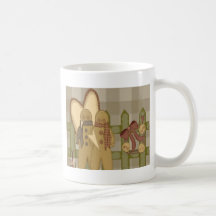 Gingerbread Fence Mugs
