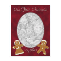 Gingerbread First Christmas Template postcards