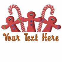 Gingerbread Fun embroidered shirts by Embroidery4U Gingerbread Fun embroidered shirts