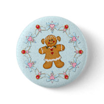 Gingerbread Girl buttons