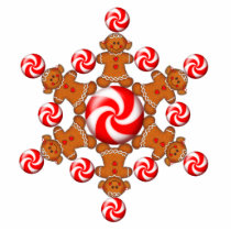 GINGERBREAD GIRL STAR by SHARON SHARPE photo sculptures