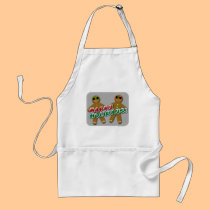 Gingerbread Happy Holidays aprons