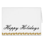 Gingerbread Happy Holidays Greeting Cards