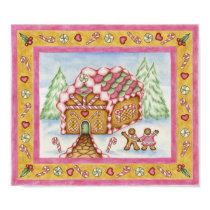 Gingerbread Heart House Poster posters