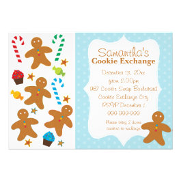 Gingerbread Holiday Cookie Exchange Invite