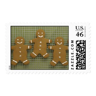 Gingerbread Holiday Postage Stamp stamp