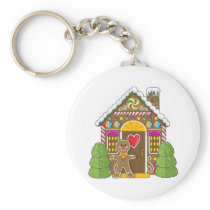 Gingerbread House and Man Key Chains